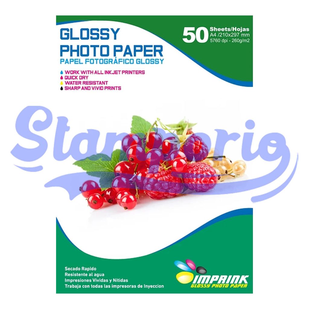 Akaca Papel Fotográfico Brillante A4 (210 X 297 Mm), 120 Hojas, 120 G