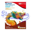 Papel fotográfico doble faz brillante A4 -300g -50 hojas